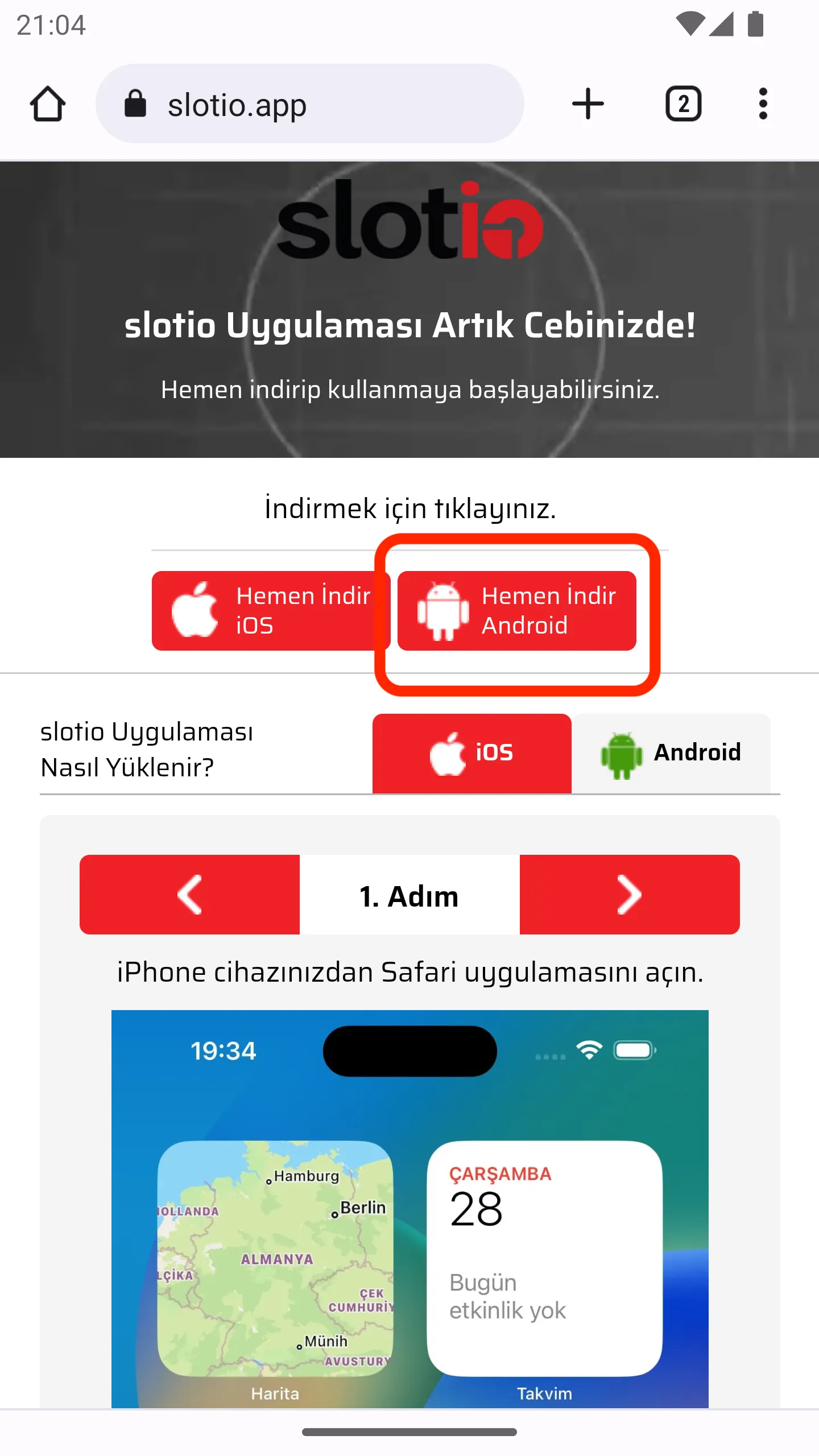 slotio Mobil Tanıtım - Adım 4
